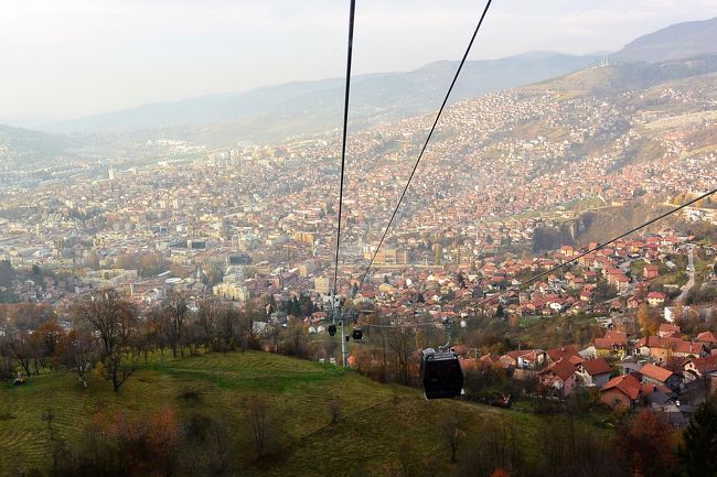 サラエボ・ロープウェイからの眺め。