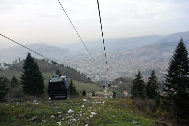サラエボ・ロープウェイからの眺め。