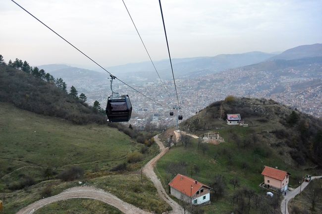 サラエボ・ロープウェイからの眺め。