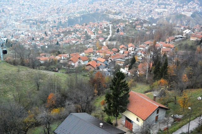 サラエボ・ロープウェイからの眺め。