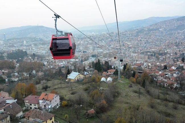 サラエボ・ロープウェイからの眺め。