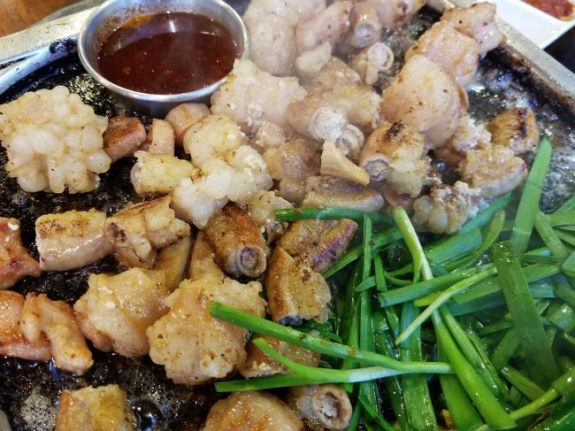 出来上がりました！<br />とっても美味しそう。<br /><br />大邱と言えば豚のホルモンですが、ちょっと苦手なのでやっぱり牛のホルモンを食べてしまいます。