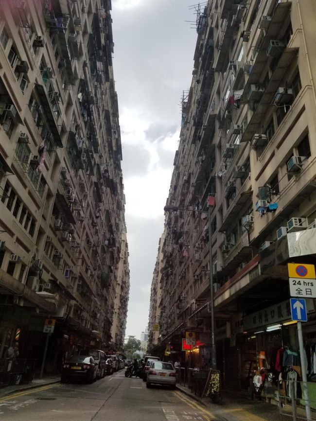 少し時間あるのでお散歩。<br />昔、来た時に洗濯物を窓から棒を垂直に出して 鯉のぼりの様に干してたのが衝撃でしたが 今はそんな干し方してる家は無いようです。<br /><br />でも部屋の中 暗いだろうな・・・