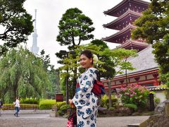 江戸時代の東京スカイツリーと現代の東京五重塔のコラボレーション（笑）