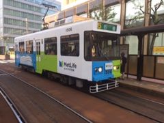 新地中華街から路面電車で大浦天主堂うぃ目指します。