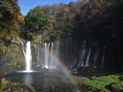 早めに宿を出て白糸の滝に向かいました。実に中学校の修学旅行以来〇十年振りです。虹のおまけまで見れてよかったです。