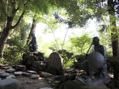 立石寺 芭蕉と曽良の像