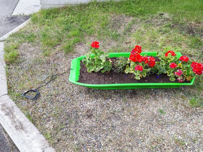 ホテルの玄関わきで発見！<br /><br />子供たちのソリ！<br /><br />しっかり把手もついているので、冬になったらソリで使うのでしょうね。<br />