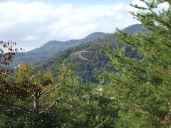 船岡山公園の丘の上から左大文字です。
街中とは思えない風景です。