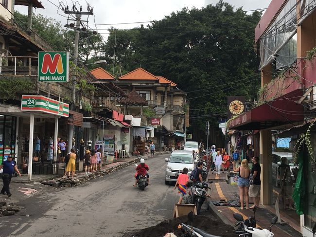 ところで今回の旅行中、ウブドでは一斉に歩道整備してたので歩きずらくてしょうがない！<br />数歩歩いては落とし穴、また歩いては落とし穴、の繰り返し・・・<br />端から進めていけばいいのになんで所々やっていくんだろう(-"-)<br />