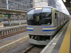 7:25　佐倉駅発　
総武線快速電車
8:20　東京駅着　