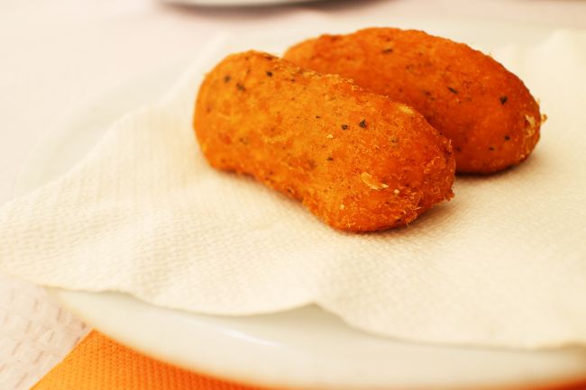 ランチ、鱈のフライ。