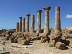 8本の円柱はヘラクレス神殿の跡です。紀元前520年の建造だそうです。