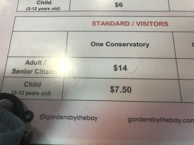 事前の調べでクラウドフォレストは休館とわかっていました。<br />シンガポールに行く前にネットでお得なチケットを買おうか悩みましたが、買わなくて良かったです。<br />チケット売り場でフラワードームだけ、14SGDを購入しました。