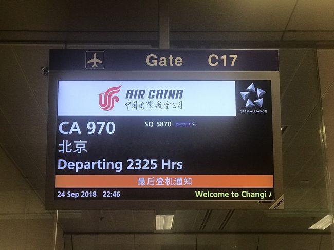 搭乗口にはたくさんの荷物を持った方々が！<br />セキュリティチェックに時間がかかります。