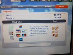 ブリュッセル中央駅で、アントワープまでのチケットを7.7ユーロ/人で購入