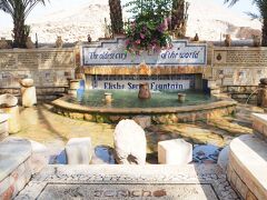 エリシャの泉。

旧約聖書の中で、預言者エリシャが、
飲用に適さなかったこのエリコの水源を、
塩によって清めたという伝説のある泉です。
今でも水が湧き出ているそうです。