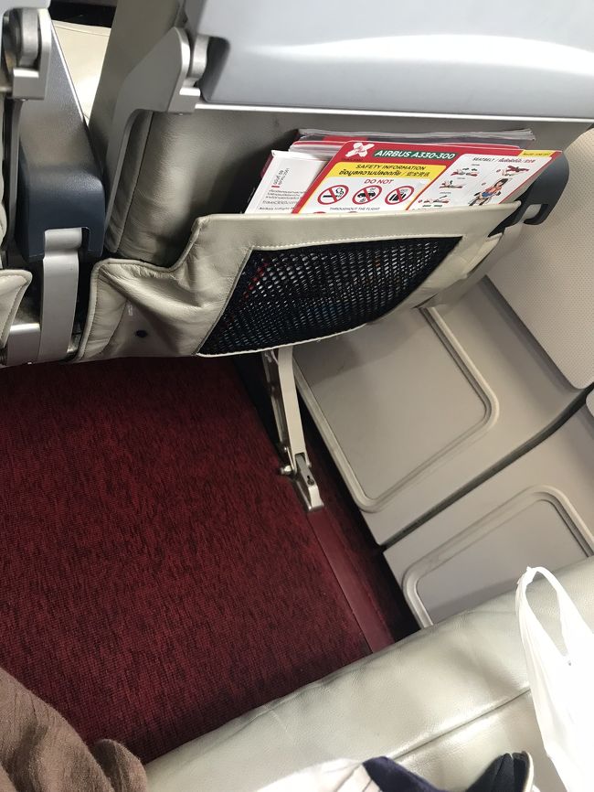 お隣はタイ人の奥様でしたが離陸後別の席に移ったようで、ひとりで気を使うことなく過ごすことができました。