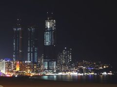 こちらは海雲台の夜景。
想像以上に綺麗でした。
お天気で良かったです。

１日目はこれで終了。