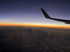 最後は素敵な飛行機からの夕陽で今回の旅行は終わりです。

帰りの飛行機は満席。
グアム線は乳幼児が多く、周りはほぼ乳幼児連れで、あちらこちらから鳴き声が…囲まれてしまった。(T_T)
ヘッドホンしていても映画の音が良く聞こえないレベル…>_<…

まぁ、子供が泣くのは仕方がないけど、放置ってのはね…
配慮できない人がいると周りは迷惑だよね。(+_+)