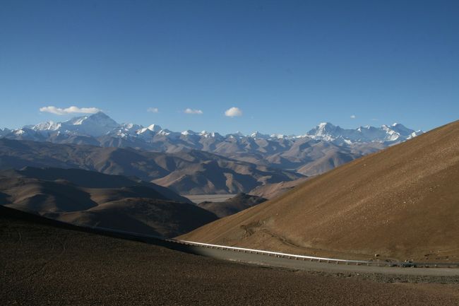 ギャウォ・ラ峠(5200m)からヒマラヤの8000m峰を眺める』チベット自治区