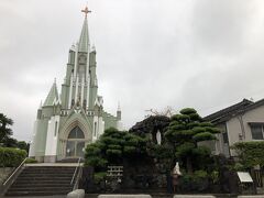 平戸ザビエル記念教会、道が狭いので車で行く時はご注意を