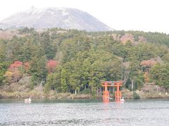 船上から見る箱根神社の鳥居