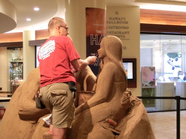 サンドアートは補修中でした。