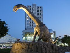 USJ張りの大きな恐竜の模型も。

余裕があれば 恐竜博物館にも立ち寄りたいのですが、ちょっと無理そうなので これで我慢？