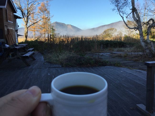 燧小屋さん、朝ごはんも豪華！<br />お代わりしちゃいましたよ～。<br /><br />そして食後のコーヒーは桧枝岐小屋さんで。