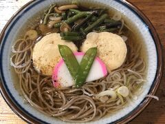 神橋手前の「神橋庵」でゆばそば１２９６円を食べる。但、夕食に備えてセットにせず