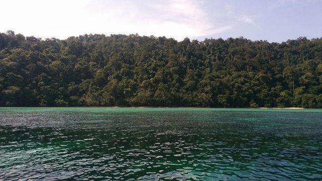 三本目はナイ島のいちばん外側。<br />１０Mくらいのドロップオフで潜る。<br />ここがいちばん綺麗で見応えがある。<br />深いポイントだが底までクリアだ！<br />魚もアジ科の大物がいた。<br />汗だくだったので水の中が気持ちいい。