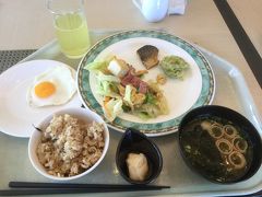 2018/9/21
朝食はホテルのレストラン。沖縄らしいメニューもありました。