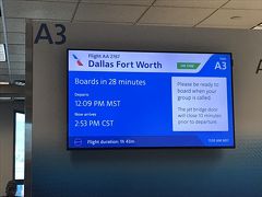 旅の始まりはテキサス州エルパソ空港
リオデジャネイロまではダラス、マイアミ乗継で17時間

先ずはダラス行のアメリカン航空