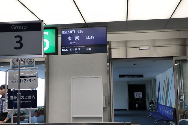 いよいよ搭乗です。羽田空港行き。