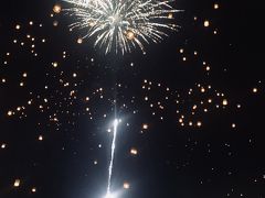 花火まであがった！
コムローイと花火のコラボです！！
