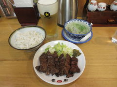夕食は味の牛タン喜助にて塩タレミックス定食を
食べました。