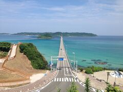 来ましたー！
これがみたかった角島大橋の絶景です。
朝早かったのでまだそんなに人はいなかったです。
西長門リゾート泊まってよかった！