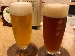 道後温駅からの本館へ向けて商店が続くハイカラ通りの中にある
地ビールの店。
突き出しにじゃこ天をあぶってもらって。