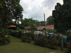 そしたら正解だったようで。この壺たちを見て「ここや！」と確信。思いっきり裏口からの訪問。


