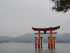 海に浮かぶ大鳥居。