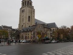 最終日も雨模様。
シャンゼリゼ通りにも行けず、
まだ知らないサン=ジェルマンからリュクサンブール公園あたりへバスで行く。
サン=ジェルマン教会