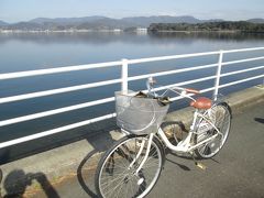 フロントで自転車を借りて、浜名湖沿いのサイクリングに出かけました。