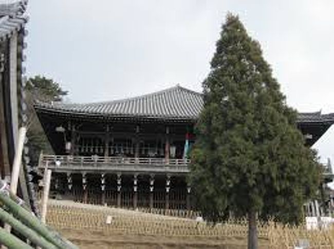 普段の二月堂はこのような感じです。お祭りの午後になると、いい席を求めて混みだします。