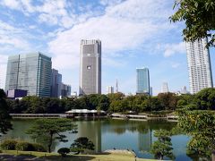 こんな高層ビルに囲まれつつも立派な庭園があるっていうのが東京ならではだなぁ。