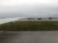 ちょっと残念な天気の那覇空港に早着でランディング。
自衛隊機がいっぱい停まってます。