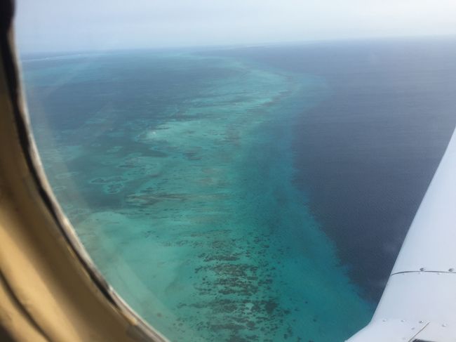 ベリーズのバリアリーフは、オーストラリアのグレートバリアリーフの次に<br />広いそう。