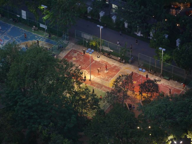 ベンチャシリ公園では今日もセパタクロー。