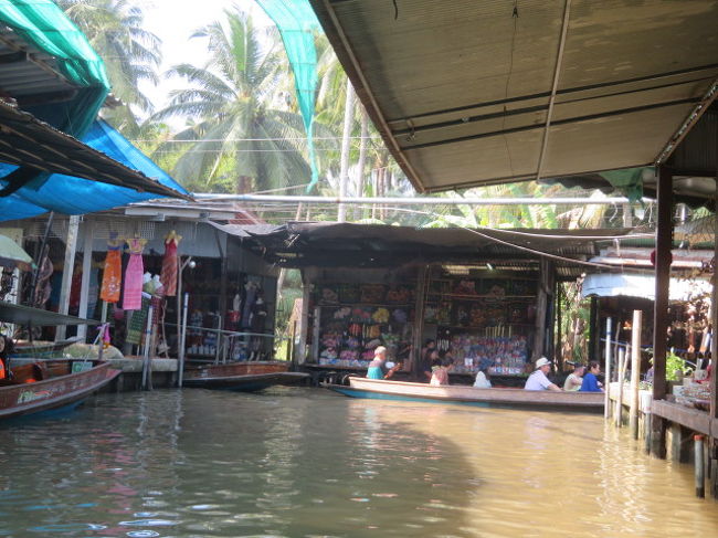 ダムヌンサドゥアック水上マーケット、運河・水路風景