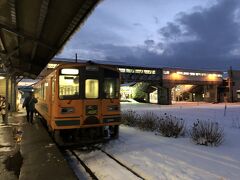 終点の津軽五所川原駅に着いた頃には日も暮れてた